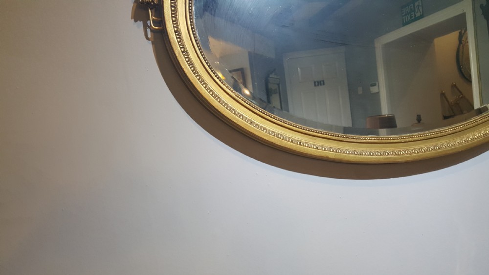 Late Victorian gilt gesso framed wall mirror View II