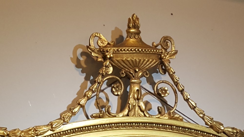 Late Victorian gilt gesso framed wall mirror View III