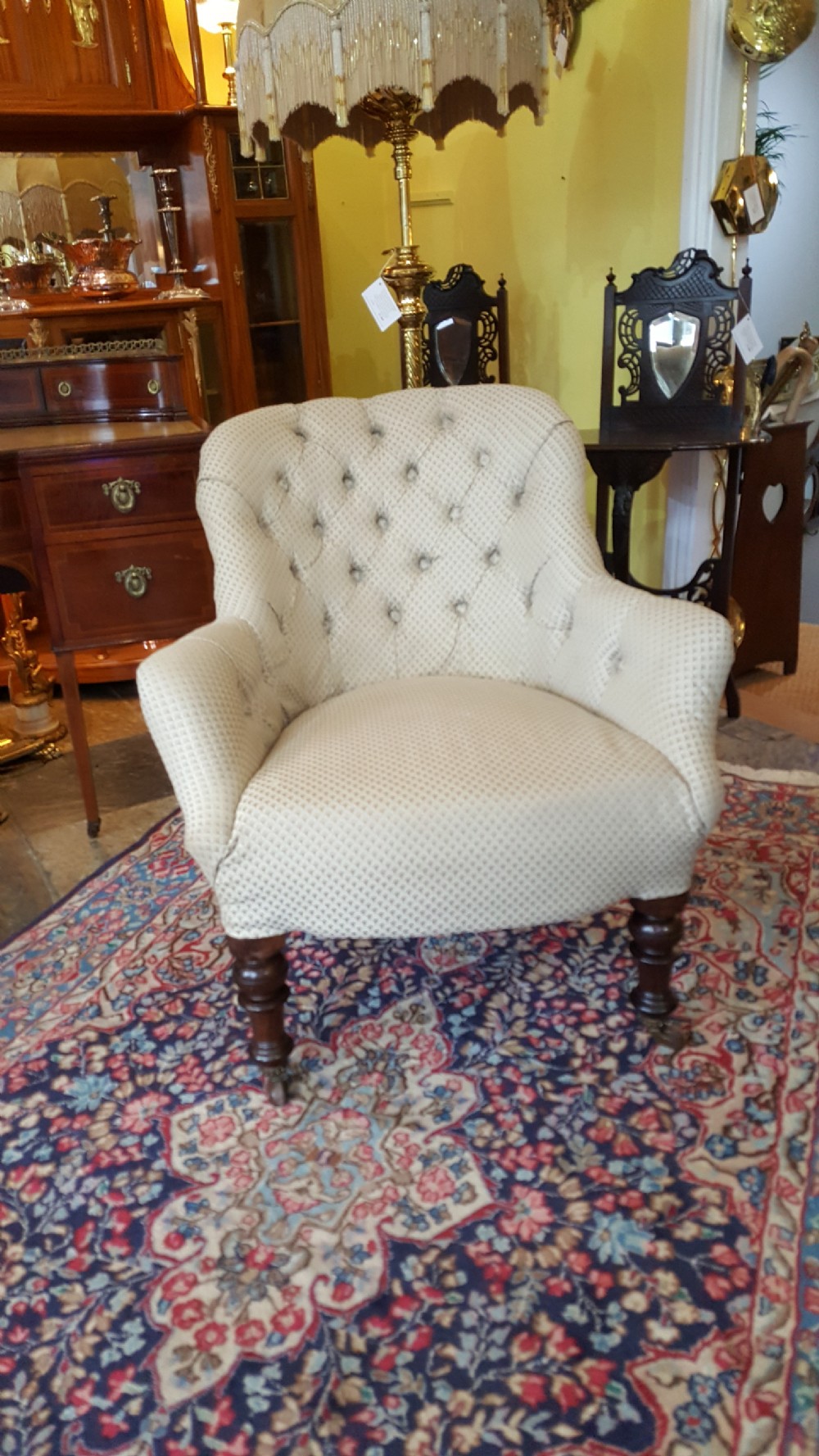 Victorian Spoonback Nursing Chair View II