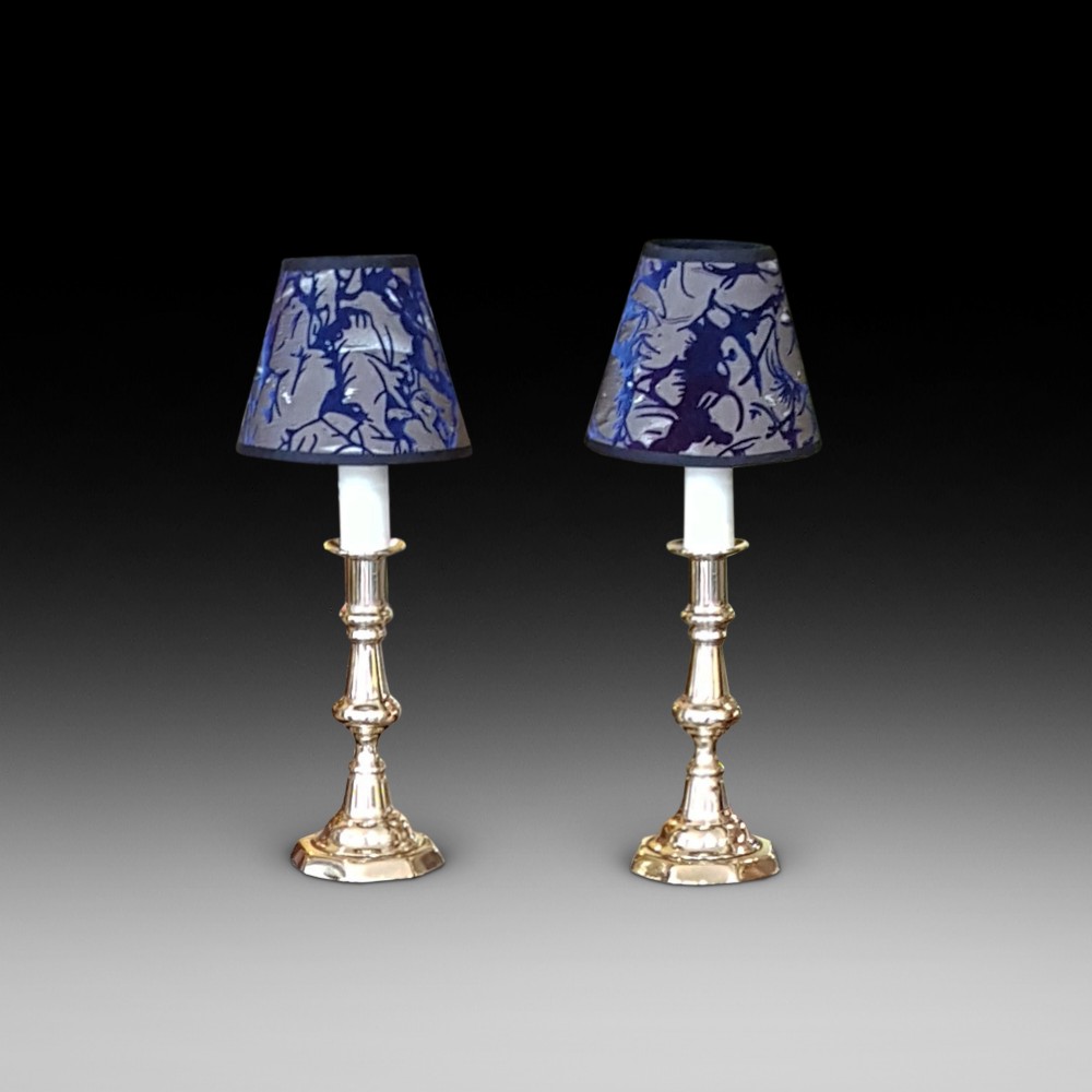 Pair of 19thC Brass Candlesticks 