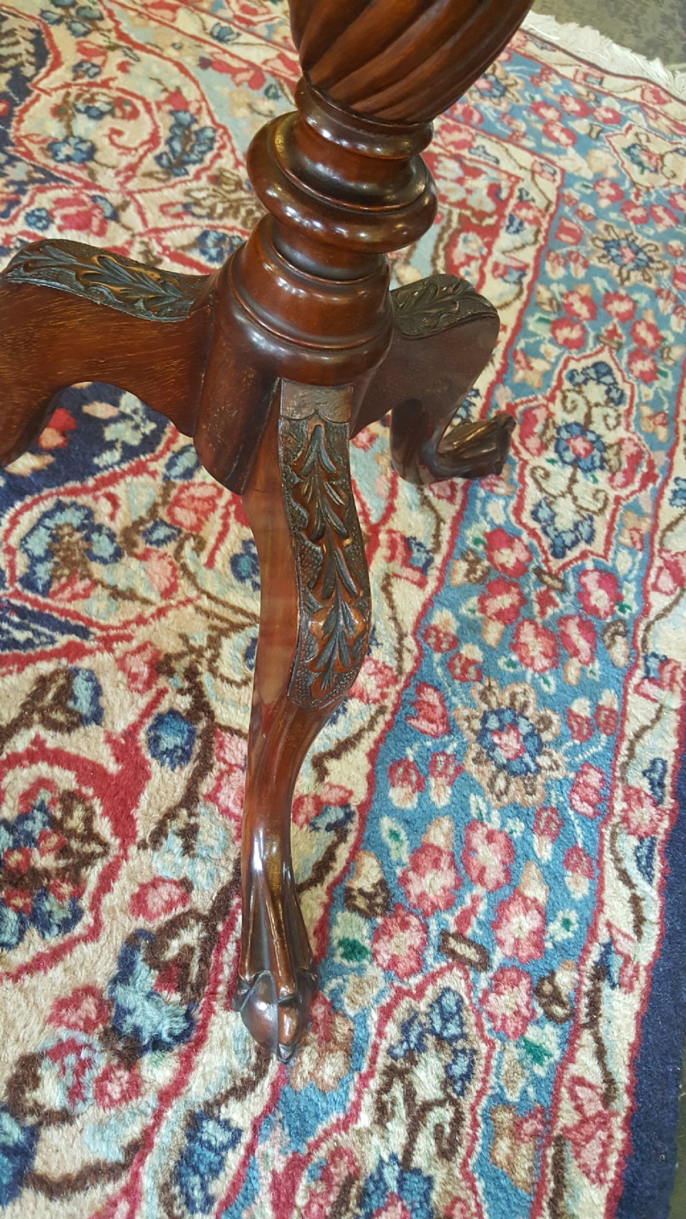 George III style mahogany tripod table View IV