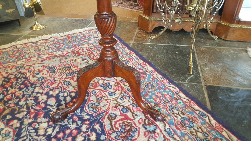 George III style mahogany tripod table View V
