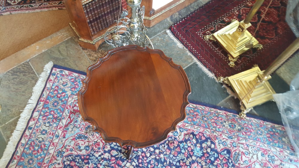 George III style mahogany tripod table View VI