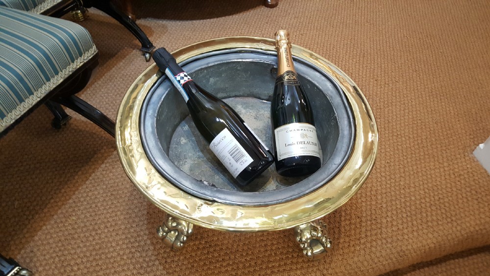 19th Century Brass Wine Cooler View VI