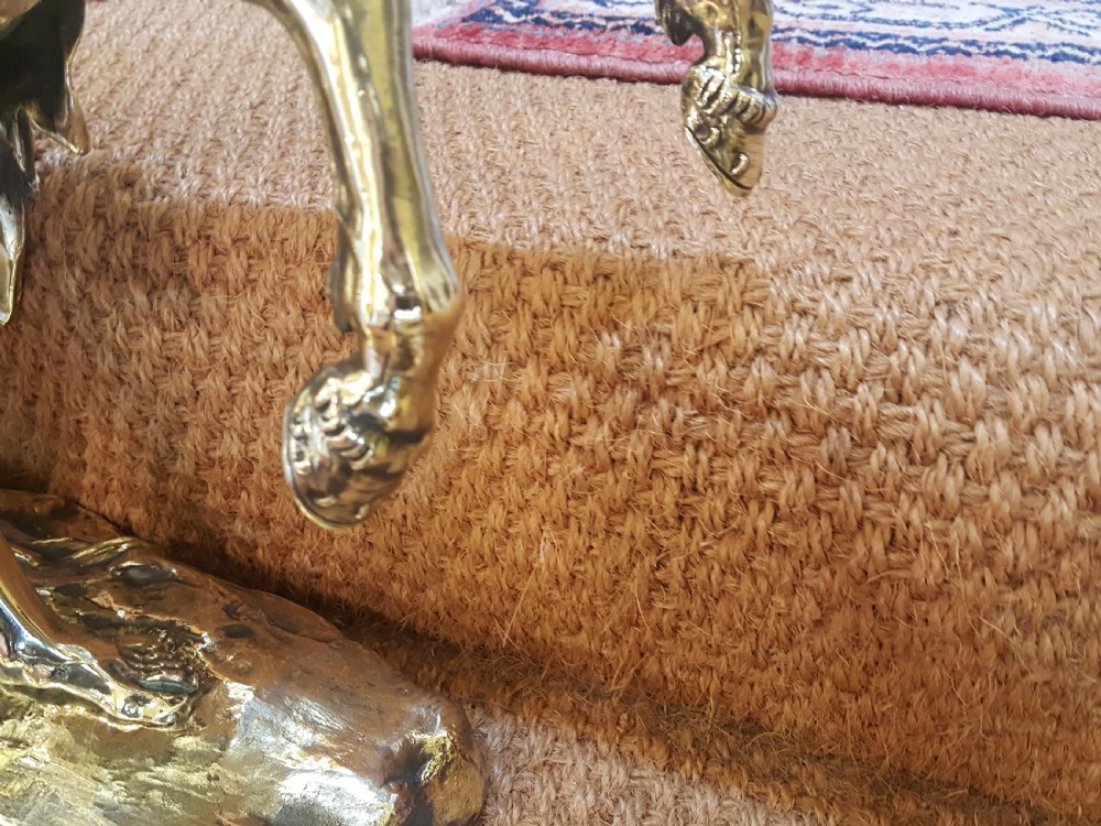 Large Pair of Victorian Brass Marly Horses View VI