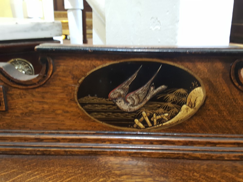 Edwardian Oak Shoe Cabinet View V
