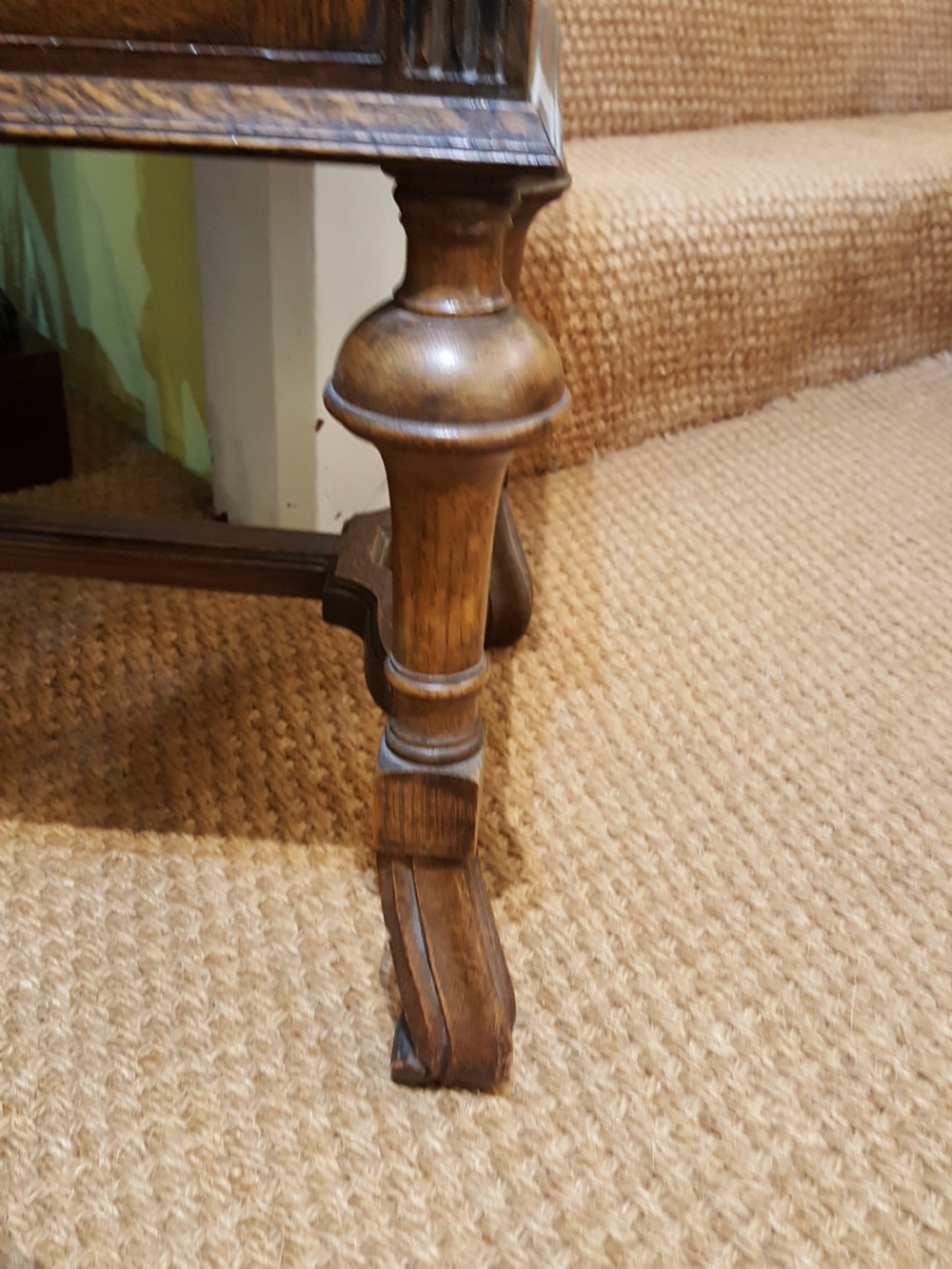 Edwardian Oak Shoe Cabinet View VII