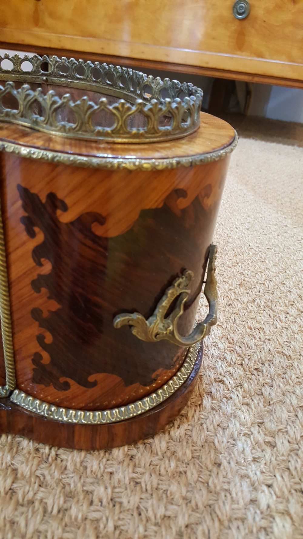 Continental parquetry table top jardiniere View II
