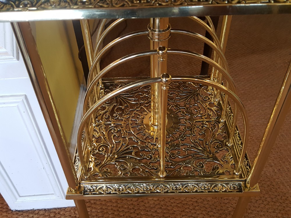 Victorian Brass Combination Standard Lamp  View VII
