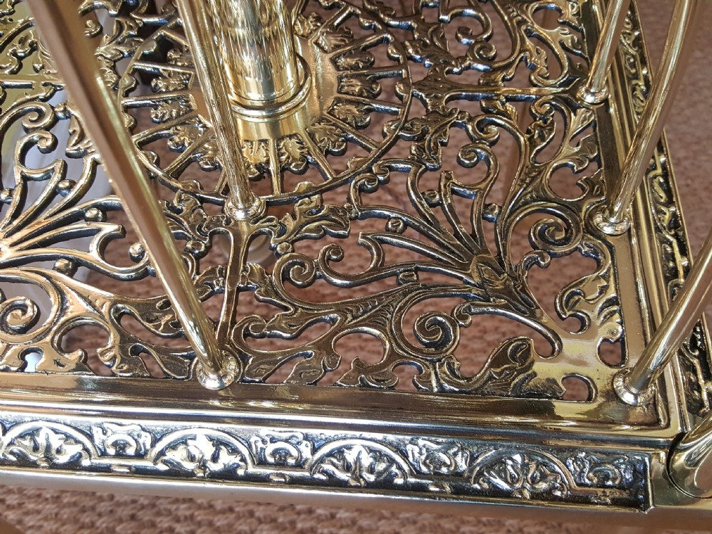Victorian Brass Combination Standard Lamp  View VIII