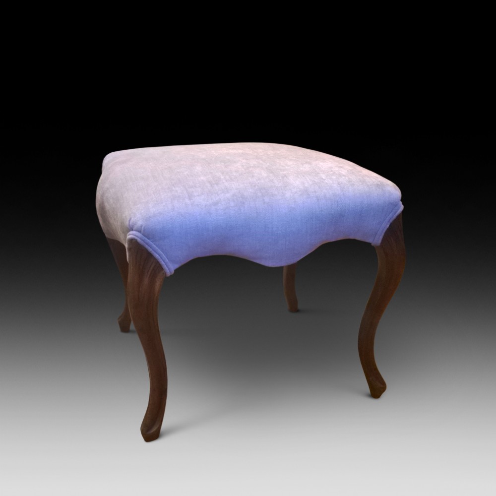 Victorian walnut stool