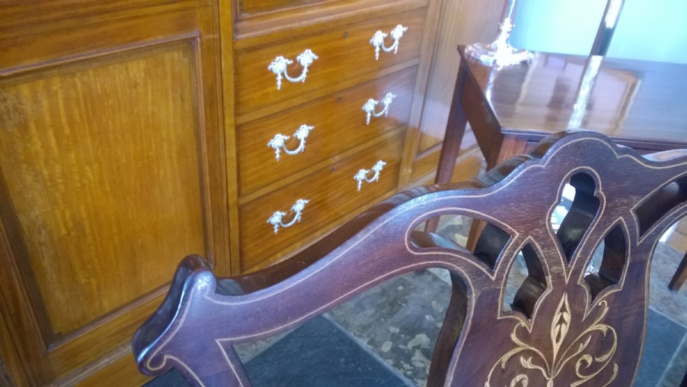 Edwardian Mahogany Desk Arm Chair View IV