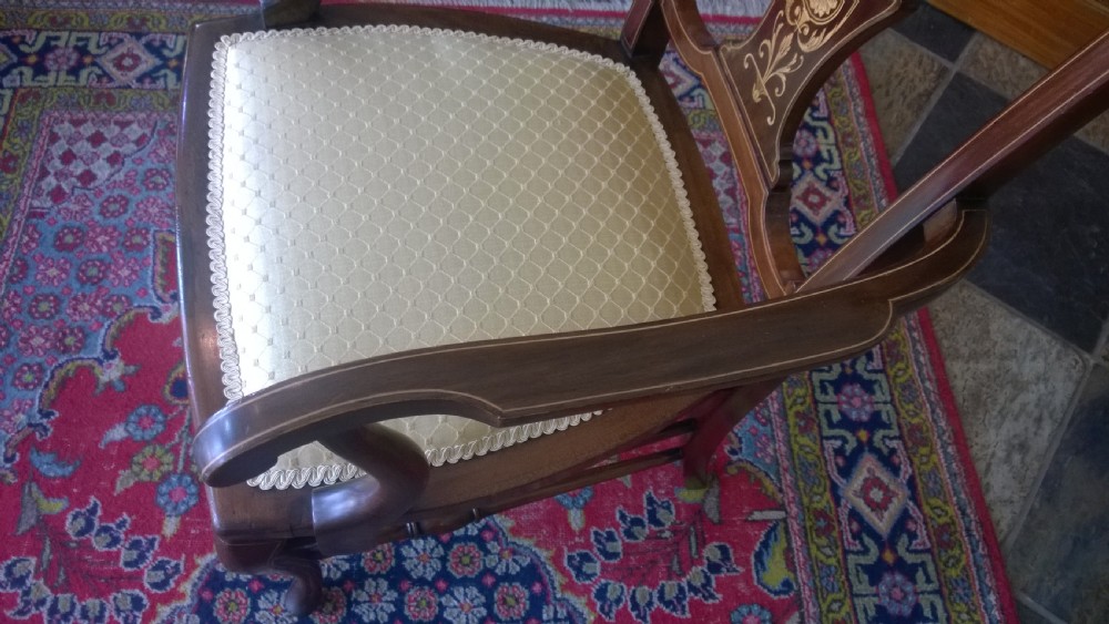 Edwardian Mahogany Desk Arm Chair View V
