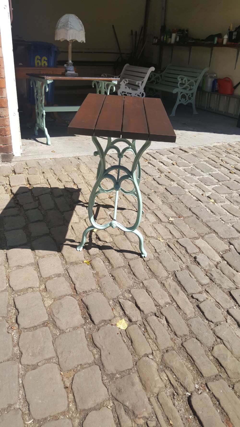 Art Nouveu Cast Iron Garden Table View II