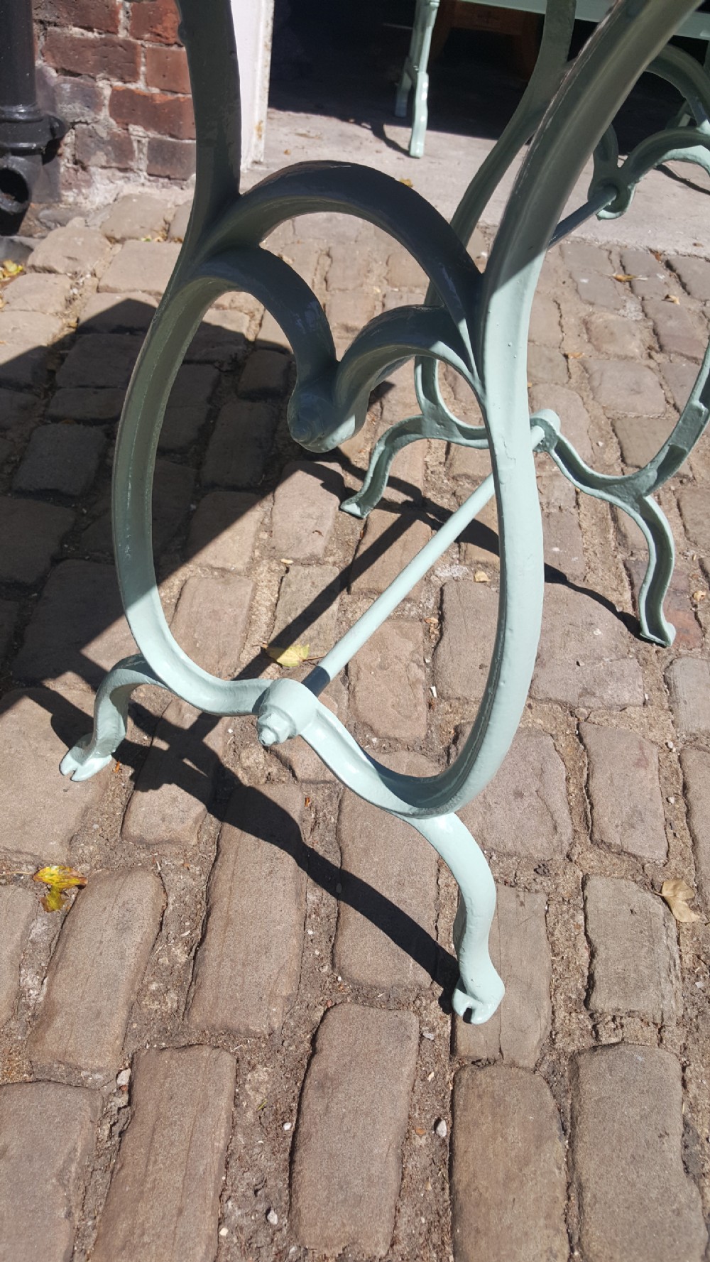 Art Nouveu Cast Iron Garden Table View IV