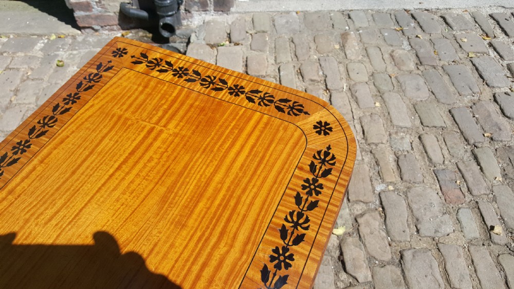 Regency Satinwood Card Table  View II