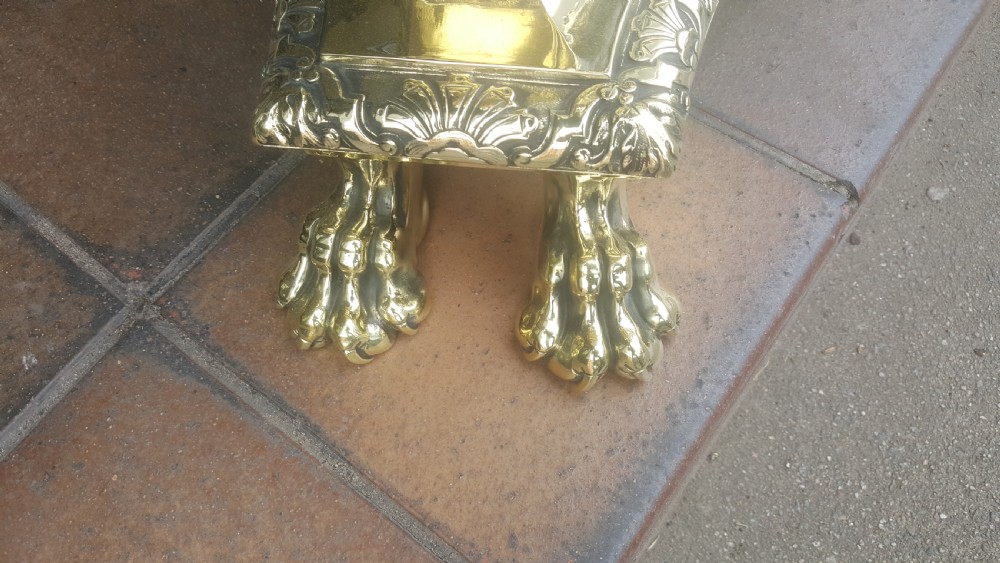 High Victorian Brass Torchere View III
