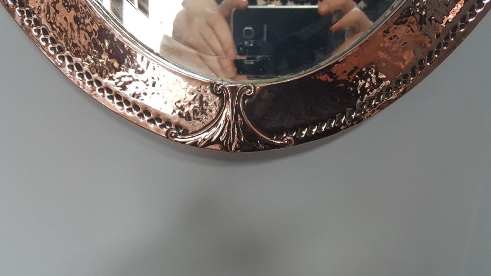 Arts and Crafts Copper Mirror View II