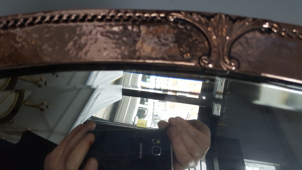 Arts and Crafts Copper Mirror View III