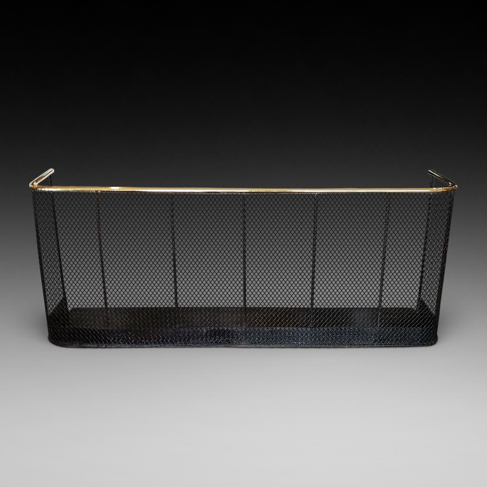 19thC metal and brass nursery fender 