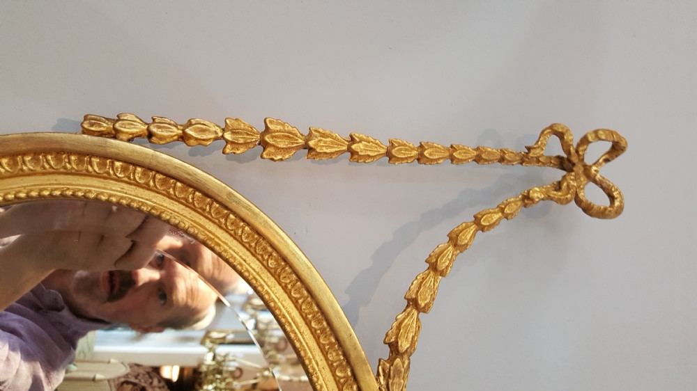 Regency gilt gesso wall mirror View II