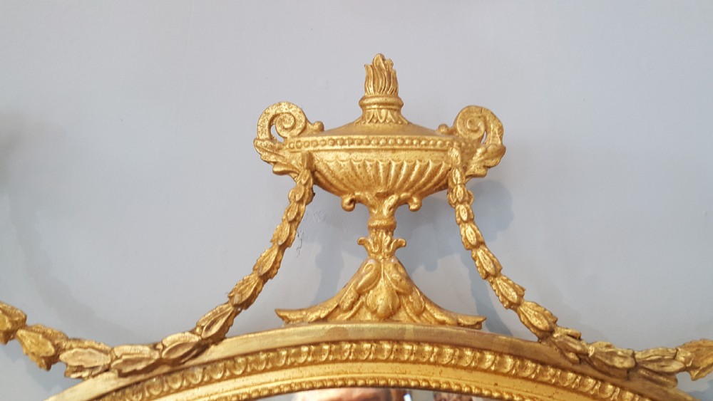 Regency gilt gesso wall mirror View III