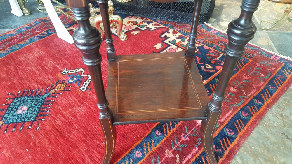 Edwardian Inlaid Rosewood Occasional Table View IV