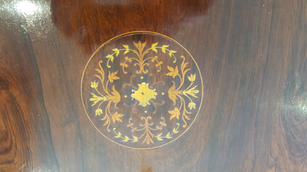 Edwardian Inlaid Rosewood Occasional Table View VI