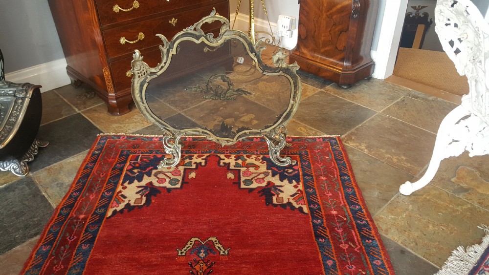Early 20thC Ormolu Rococo Style Fire Screen View V