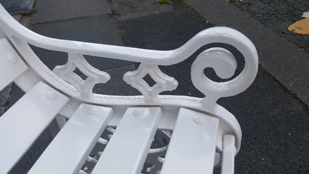 Victorian Cast Iron Bench View IV