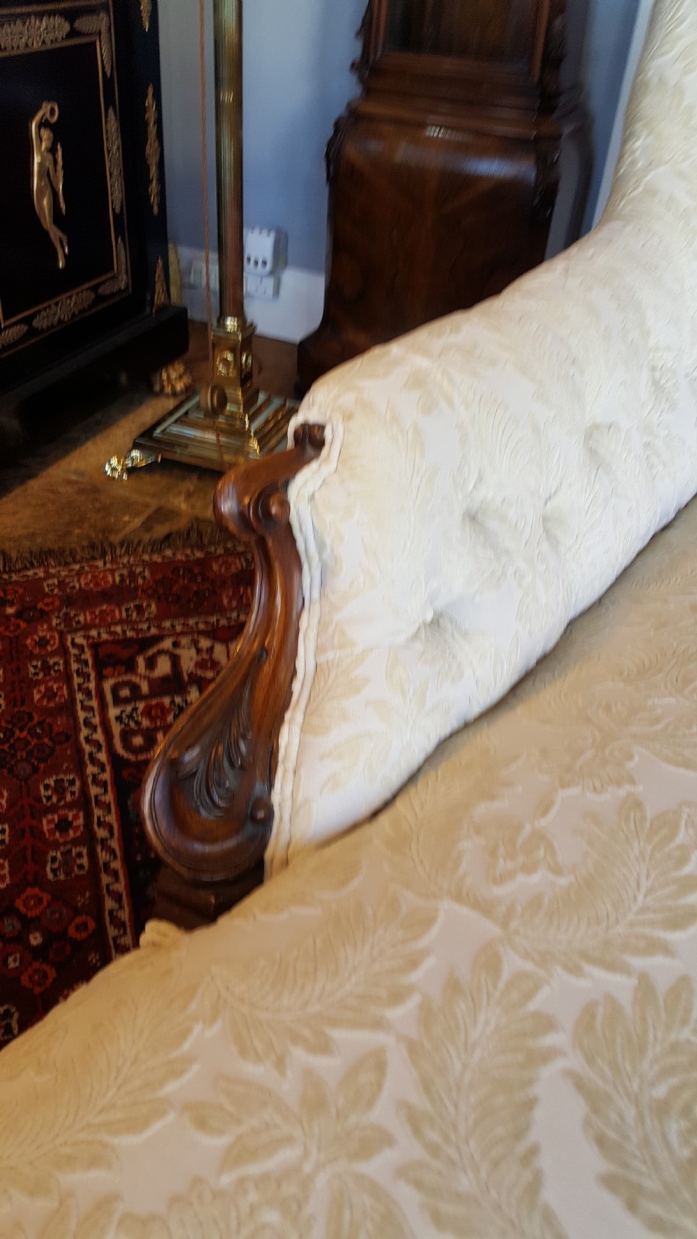 Early Victorian Rosewood Chaise Lounge View VI