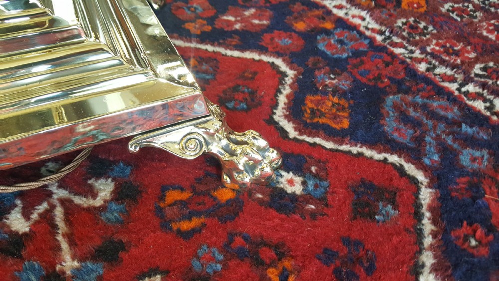 Victorian brass standard oil lamp View IV