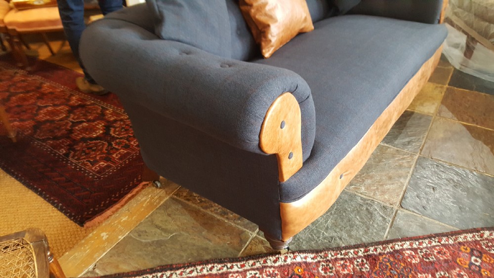 Late Victorian Mahogany Chesterfield Sofa View IV
