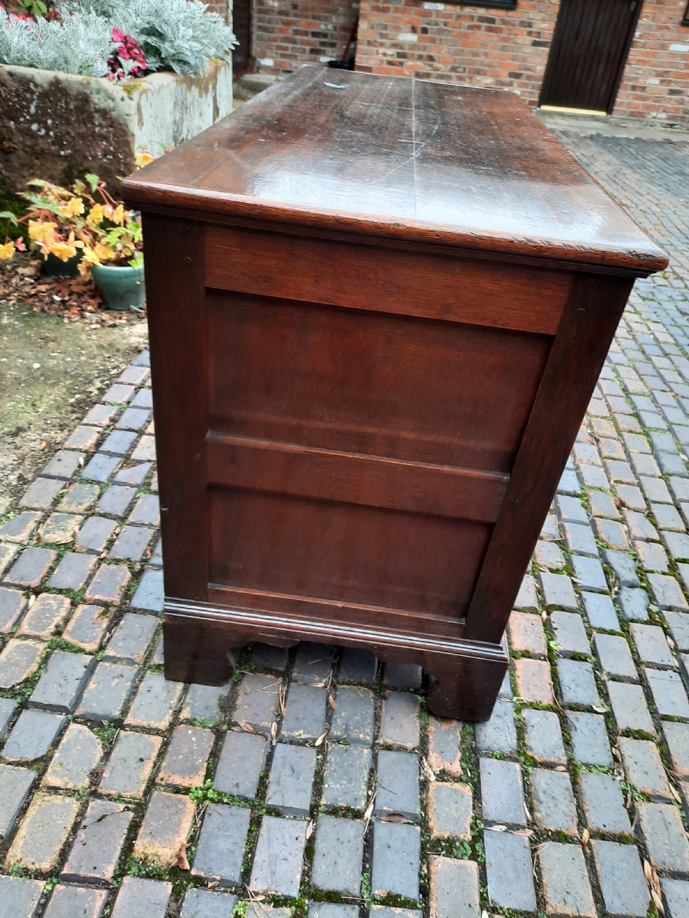18th century panelled oak mule chest View III