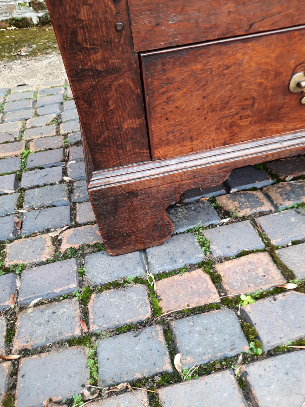 18th century panelled oak mule chest View V