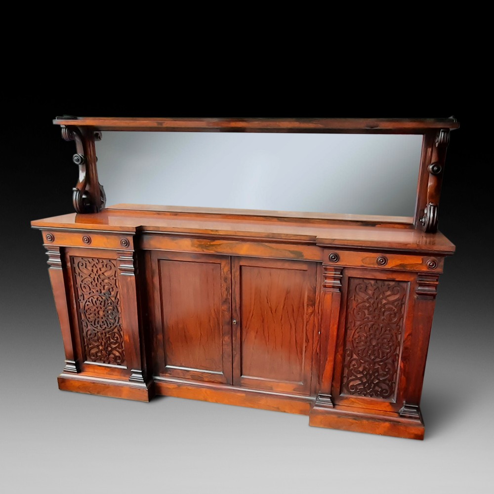 Regency Rosewood Breakfront Sideboard