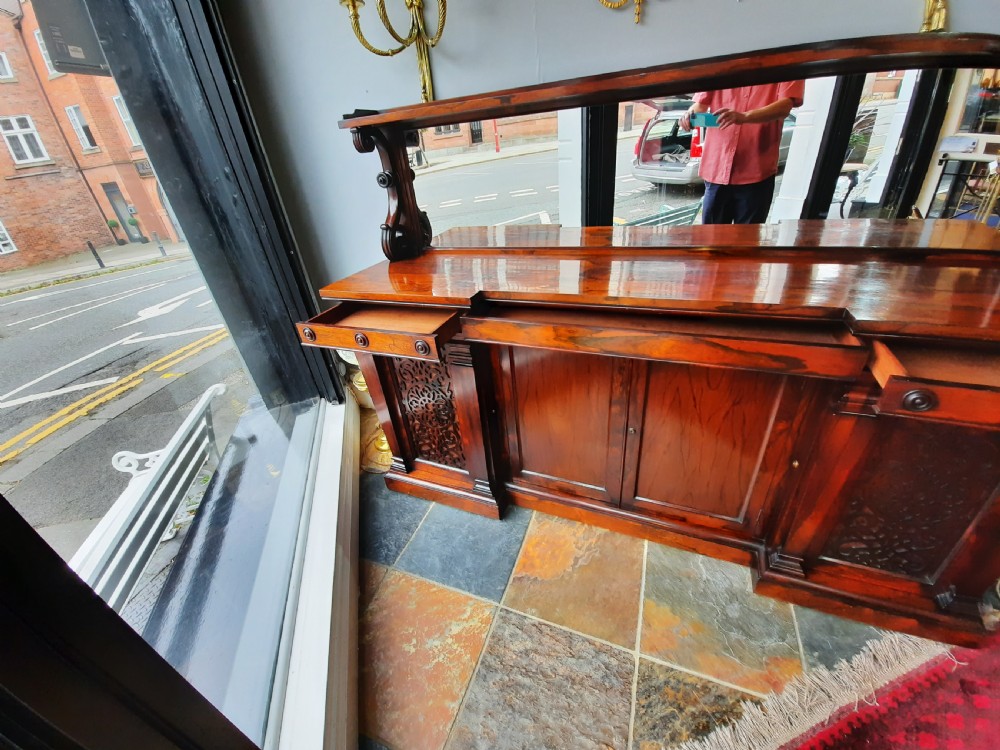 Regency Rosewood Breakfront Sideboard View IV