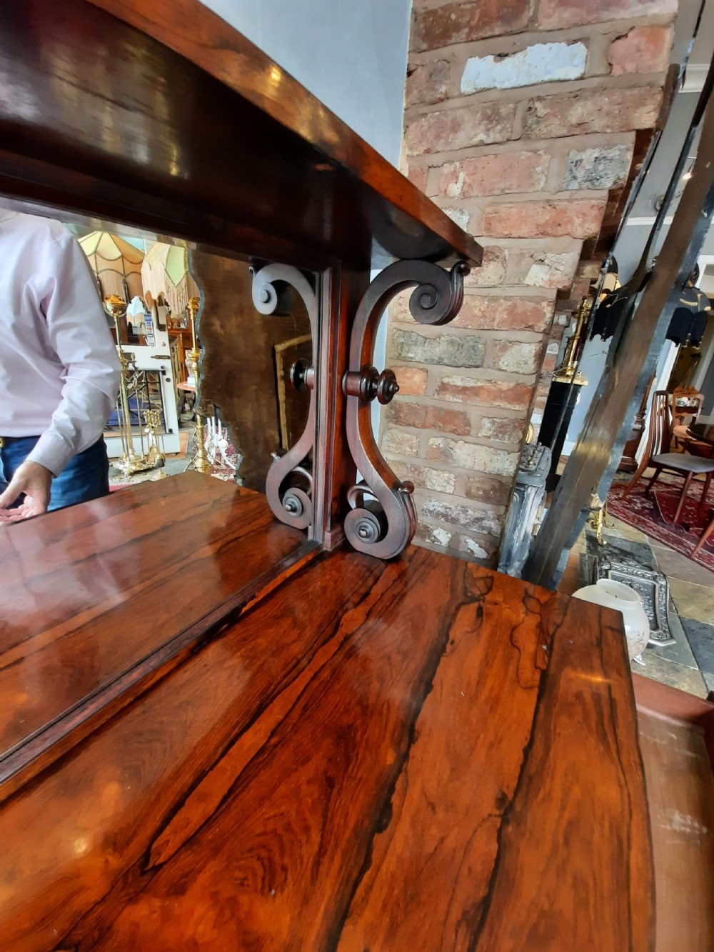 Regency Rosewood Breakfront Sideboard View V