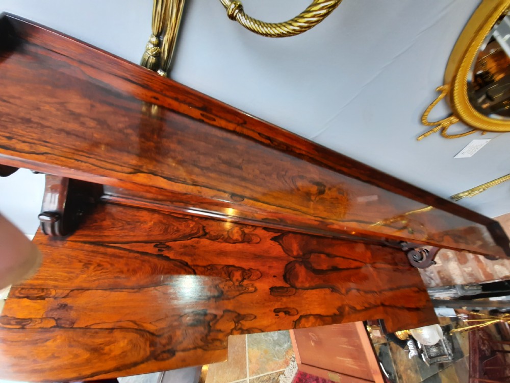 Regency Rosewood Breakfront Sideboard View VII