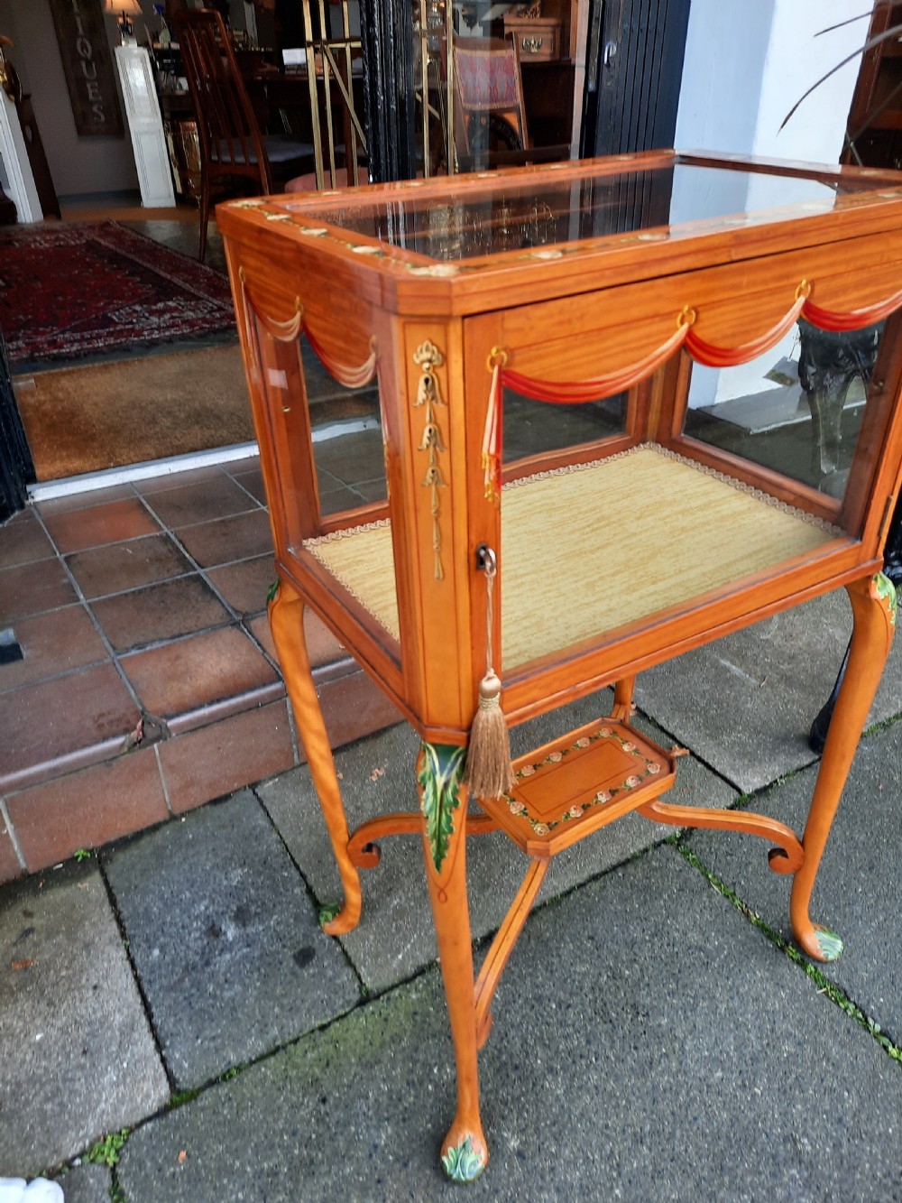 Victorian Satinwood Bijouterie Display Table View III