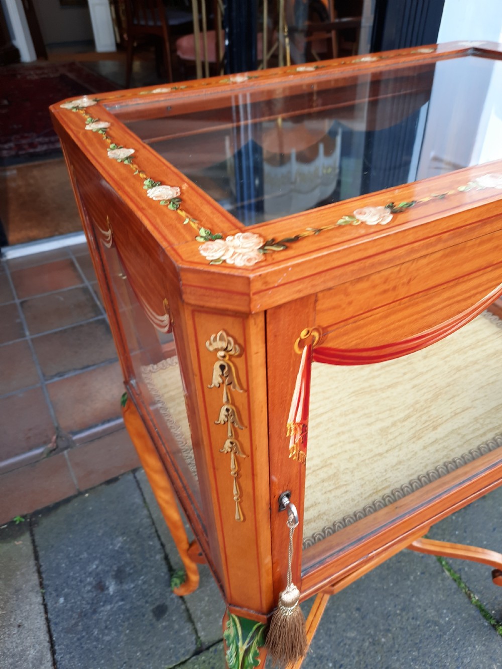 Victorian Satinwood Bijouterie Display Table View VII