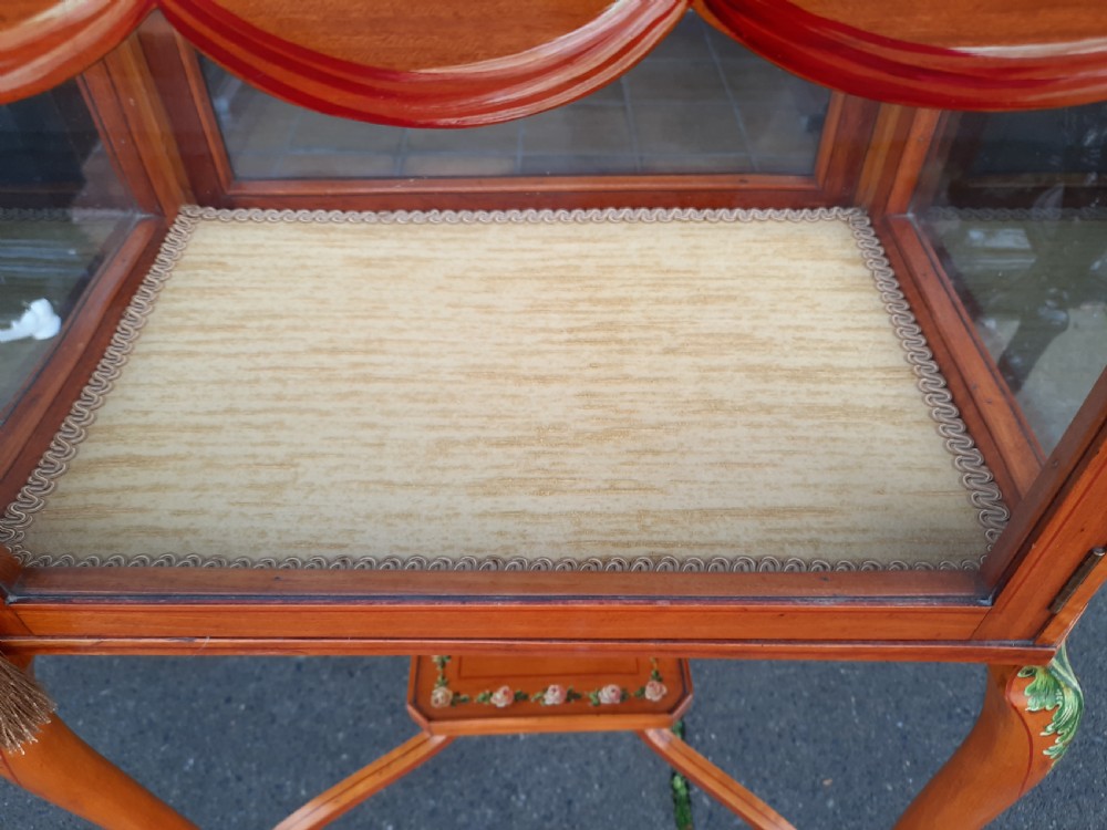 Victorian Satinwood Bijouterie Display Table View VIII