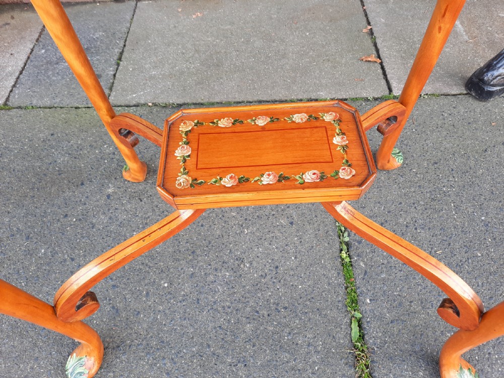 Victorian Satinwood Bijouterie Display Table View IX
