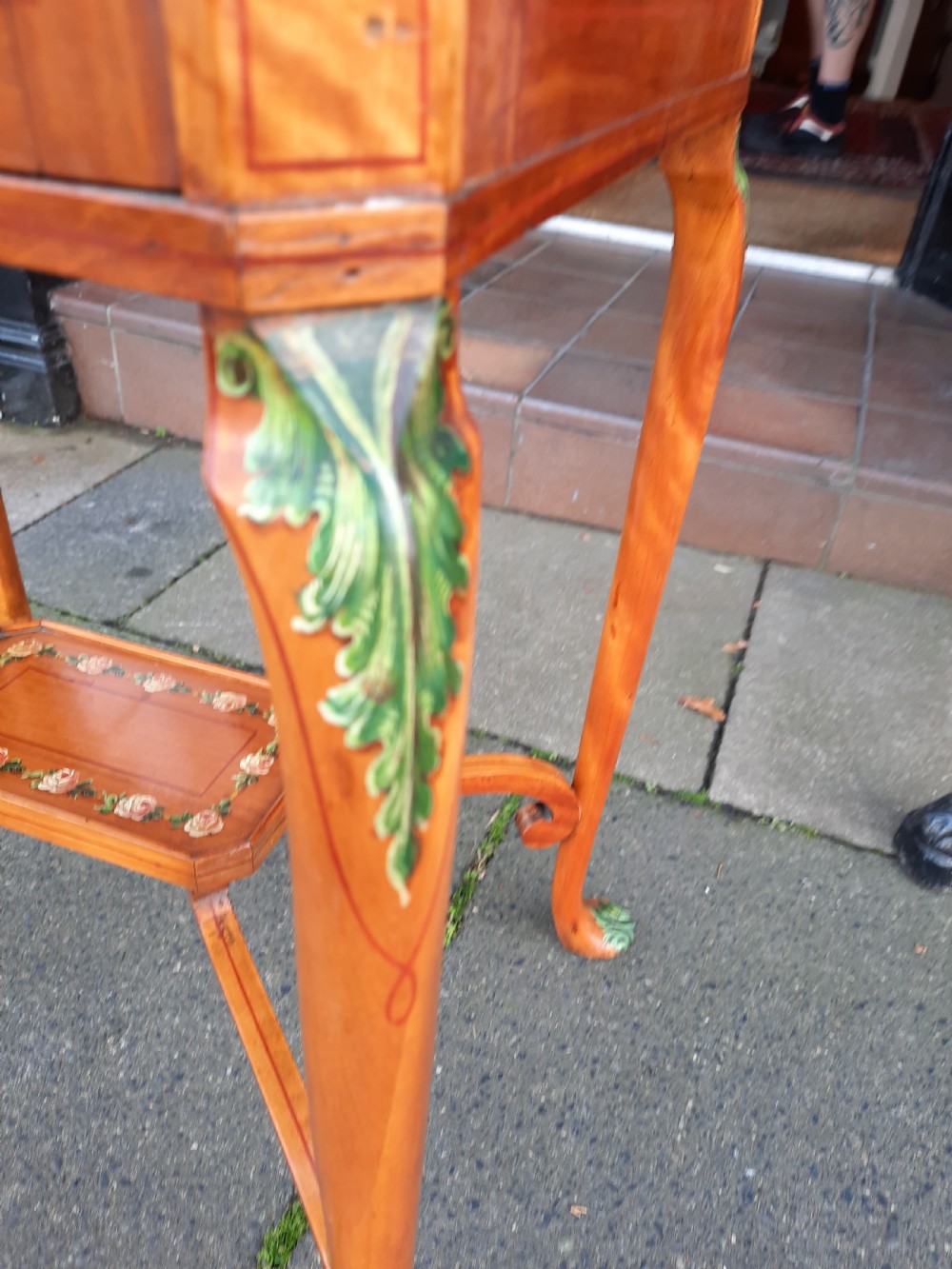Victorian Satinwood Bijouterie Display Table View X