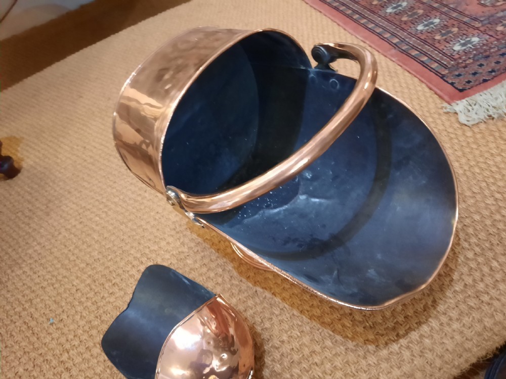 Victorian Copper Coal Helmet View IV