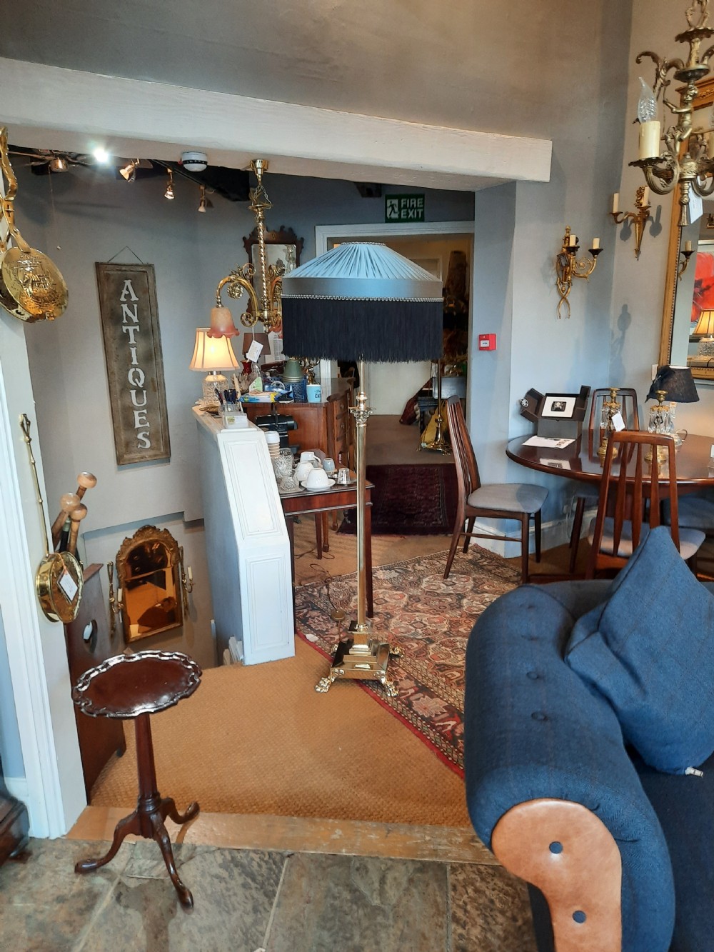 Early 20thC Brass Adjustable Standard Lamp View II