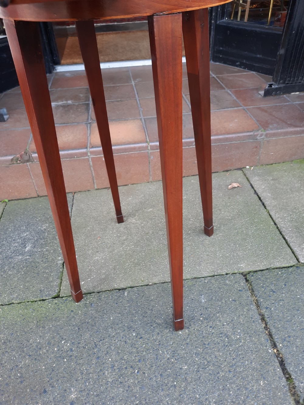 Edwardian Sheraton Style Mahogany Candle Stand View III