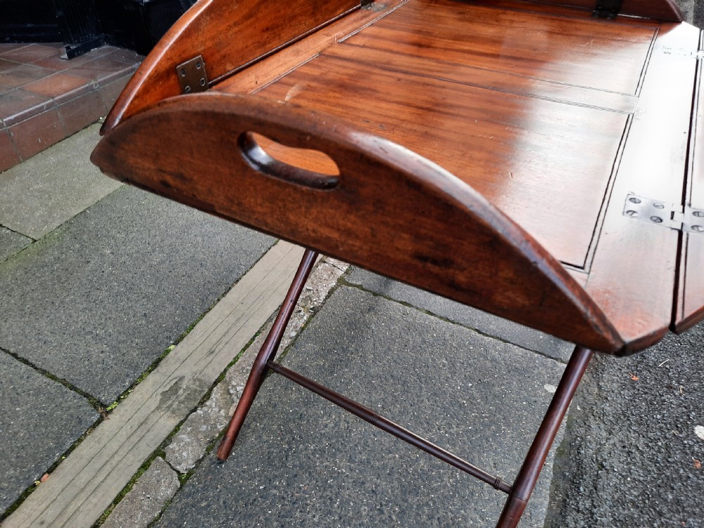 Late Georgian Mahogany Oval Butlers Tray View II