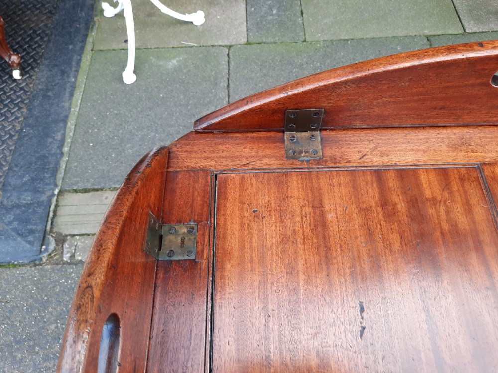 Late Georgian Mahogany Oval Butlers Tray View III