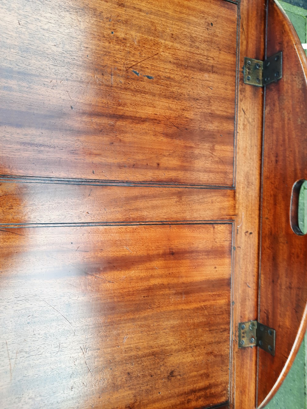 Late Georgian Mahogany Oval Butlers Tray View V